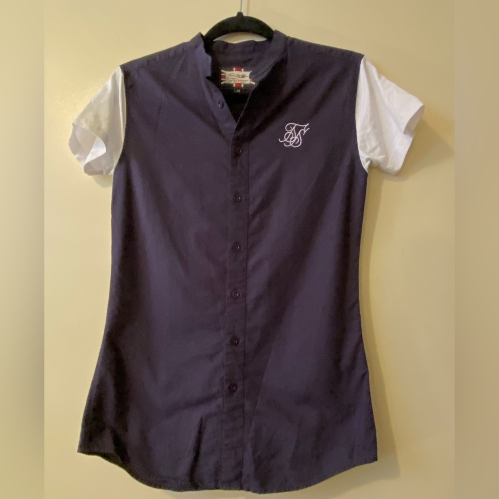 Siksilk women’s short sleeve dress shirt size XS